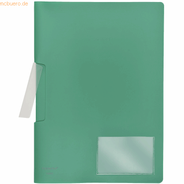 10 x Foldersys Cliphefter A4 PP bis 50 Blatt vollfarbig grün von Foldersys
