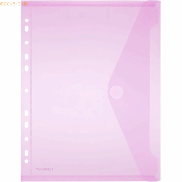 10 x Foldersys Dokumentenmappe A4 PP mit Lochrand Klettverschluss rot 10 x Foldersys Dokumentenmappe A4 PP mit Lochrand Klettverschluss rot von Foldersys