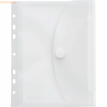 10 x Foldersys Dokumentenmappe PP A5 20mm Falte, Abheftrand, Klettvers von Foldersys