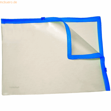 10 x Foldersys Gleitverschlusstasche A4 PVC mit 2 Plastikzips Zipp bla von Foldersys
