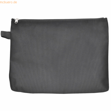 10 x Foldersys Reißverschlusstasche A5 Nylon schwarz von Foldersys