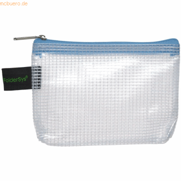 10 x Foldersys Reißverschlusstasche A7 mit Zip hellblau von Foldersys