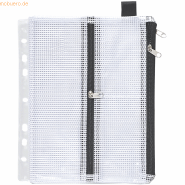 10 x Foldersys Sammelbeutel A4 PVC klar gewebeverstärkt mit Abheftrand von Foldersys