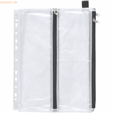 10 x Foldersys Sammelbeutel A5 PVC klar gewebeverstärkt mit Abheftrand von Foldersys