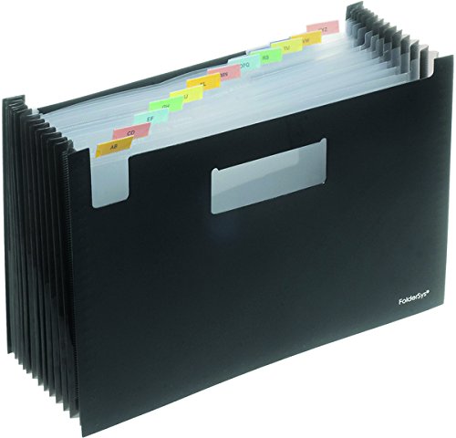 FolderSys 70036-30 Fächer-Stehsammler schwarz von Foldersys