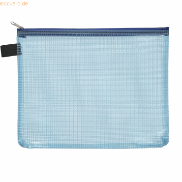 Foldersys Reißverschlusstasche A5 PVC blau von Foldersys