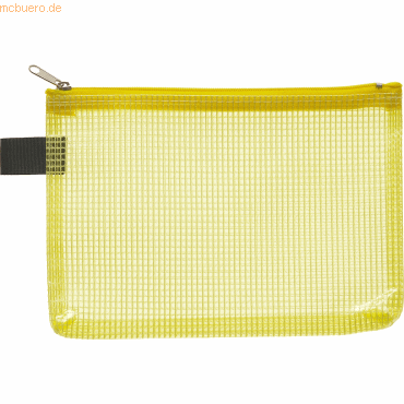 Foldersys Reißverschlusstasche A6 PVC gelb von Foldersys
