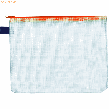 10 x Foldersys Reißverschlusstasche A6 PVC orange von Foldersys