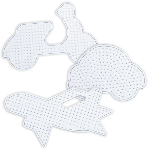 Bügel-Perlen Schablonen "Fahrzeuge", 3-teiliges Set Bügel-Perlen Schablonen "Fahrzeuge", 3-teiliges Set von Folia Bringmann