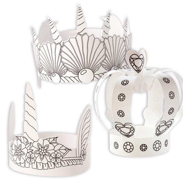 Kinderhüte "Märchen" zum Bemalen, 3 Stk. Kinderhüte "Märchen" zum Bemalen, 3 Stk. von Folia Bringmann