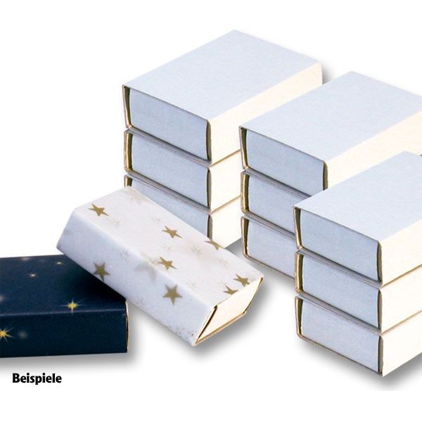 Streichholzschachteln, blanko weiß 10 Stück , 5,4cm x 3,5cm von Folia Bringmann