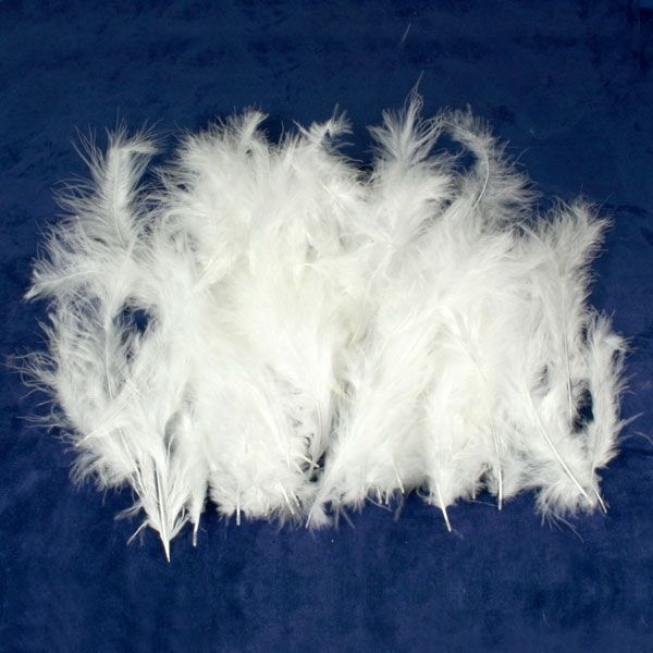 Weiße Flausch-Federn, weiche Truthahnfedern zum Basteln, 10g Weiße Flausch-Federn, weiche Truthahnfedern zum Basteln, 10g von Folia Bringmann