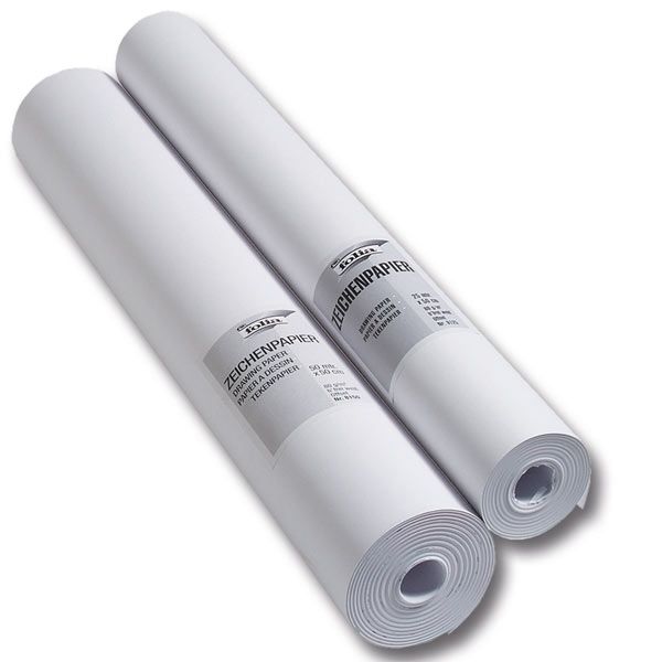 Zeichenpapierrolle in weiß, 50cm x 25m, für kleine Künstler Zeichenpapierrolle in weiß, 50cm x 25m, für kleine Künstler von Folia Bringmann