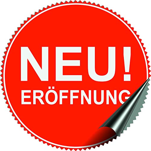 4 x Neueröffnung Rund Aufkleber Sticker gedruckt 50x50 cm 4 x Neueröffnung Rund Aufkleber Sticker gedruckt 50x50 cm von FolienArbeiter