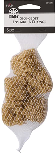 FolkArt Naturschwamm Pinsel oder Zubehör, Plastik, Mehrfarbig, S von FolkArt