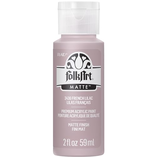 FolkArt Acryl-Bastelfarbe, mattes Finish 2436 Acrylfarbe, 57 ml, French Lilac, 2 Fl Oz von FolkArt