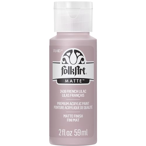 FolkArt Acryl-Bastelfarbe, mattes Finish 2436 Acrylfarbe, 57 ml, French Lilac, 2 Fl Oz (Pack of 1), 2 Unze von FolkArt