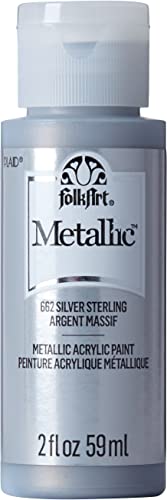 FolkArt Acrylfarbe, sortierte Farben, 662, Sterlingsilber von FolkArt