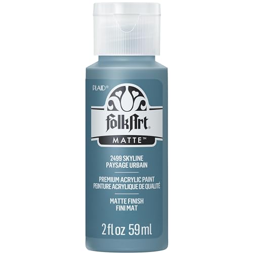 FolkArt Acryl-Bastelfarbe, Mattes Finish Acrylfarbe (57 ml), 2499 Skyline, 2 FL Oz (Pack of 1), 2 von FolkArt