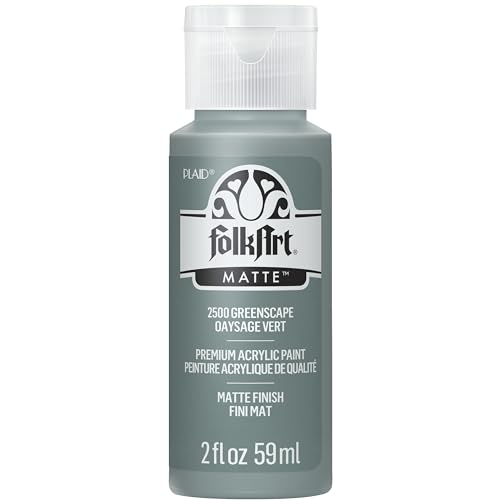 FolkArt Acryl-Bastelfarbe, Mattes Finish Acrylfarbe (57 ml), 2500 Grünlandschaft, Greenscape, 2 FL Oz (Pack of 1), 2 von FolkArt