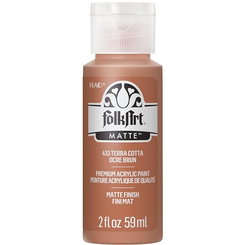 FolkArt Acryl-Bastelfarbe, Mattes Finish Acrylfarbe (57 ml), 433 Terrakotta, Terra Cotta, 2 FL Oz (Pack of 1), 2 von FolkArt