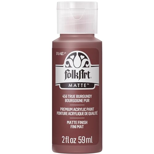 FolkArt Acrylfarbe in verschiedenen Farben (57 g), 456, True Burgundy von FolkArt