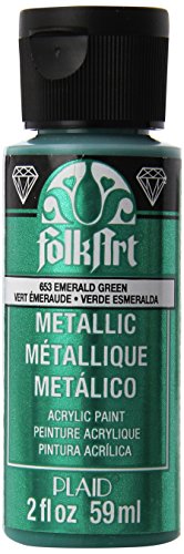 FolkArt Metallic-Acrylfarbe in sortierten Farben, 653, Smaragdgrün FolkArt Metallic-Acrylfarbe in sortierten Farben, 653, Smaragdgrün von FolkArt