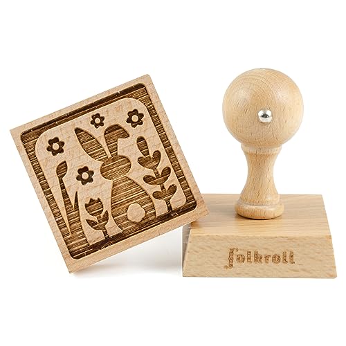 Folkroll Keksstempel Osterhase, 55x55 mm, Cookiestempel, Backstempel, Keks, Stempel, Motiv, Buchenholz, 336816 Folkroll Keksstempel Osterhase, 55x55 mm, Cookiestempel, Backstempel, Keks, Stempel, Motiv, Buchenholz, 336816 von Folkroll