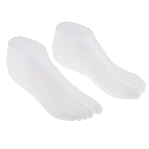 Folpus 1 Paar Kunststoff Damen Füße Fuß Sandale Socken Modell Display, Weiß von Folpus