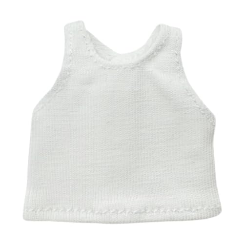 Folpus 1:12 Strickweste Puppenpullover Kleidung für DIY Top Dress up für 14cm Fashion Girl Actionfigur Puppe, Weiß von Folpus
