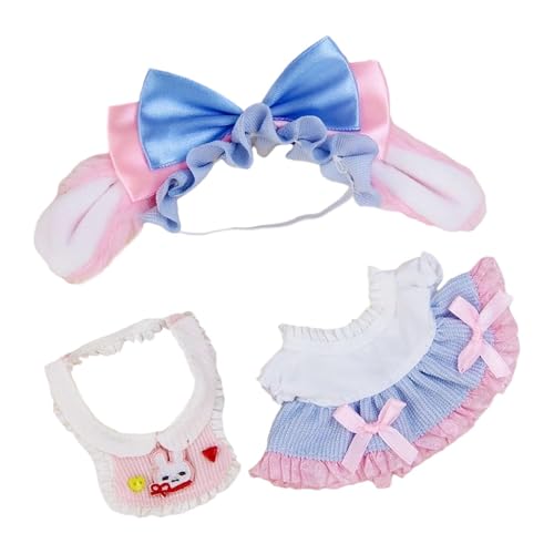Folpus 17cm Puppe Kleidung Set Headwear Pretend Spielen Spielzeug Kostüm Bib für Home Wohnung Schlafzimmer Folpus 17cm Puppe Kleidung Set Headwear Pretend Spielen Spielzeug Kostüm Bib für Home Wohnung Schlafzimmer von Folpus
