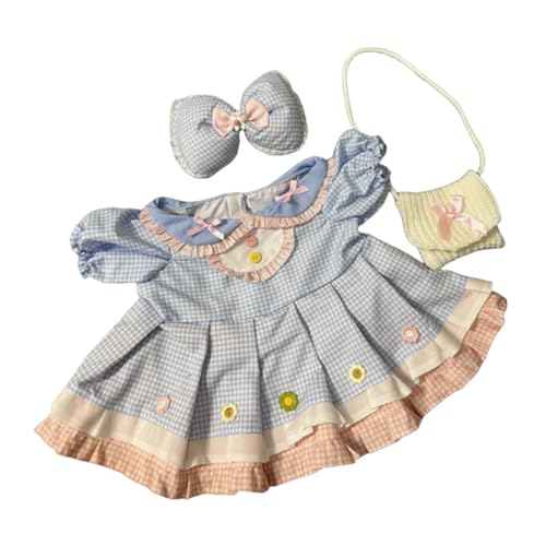 Folpus 3pcs Fashion Dolls Kleid und Haarnadelbeutel handgefertigte Kleidung Outfits für 58 cm Puppen von Folpus