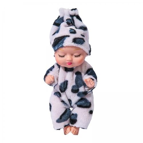 Folpus 4x4 Zoll Puppen Süße Babypuppen Minipuppen mit Kleidung, Mini Schlafpuppen mit Puppenzubehör von Folpus
