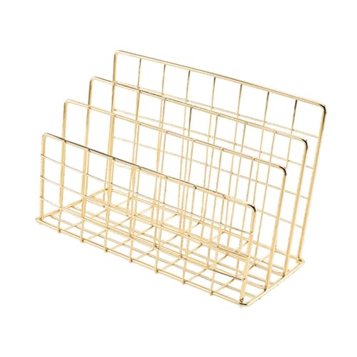Folpus Aktenordner-Sortierer, Schreibtisch-Bücherregal, Eisen-Dekoration, Buchstütze, Organizer, Buchhalter für Videospiele, Schule, Rezepte, Aufzeichnungen, Gold Folpus Aktenordner-Sortierer, Schreibtisch-Bücherregal, Eisen-Dekoration, Buchstütze, Organizer, Buchhalter für Videospiele, Schule, Rezepte, Aufzeichnungen, Gold von Folpus