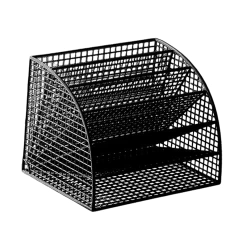 Folpus Fächerförmiger Aktenordner Platzsparendes Regal Desktop Halterung Atmungsaktive Aufbewahrung für Büro Wohnzimmer, Black and L Folpus Fächerförmiger Aktenordner Platzsparendes Regal Desktop Halterung Atmungsaktive Aufbewahrung für Büro Wohnzimmer, Black and L von Folpus