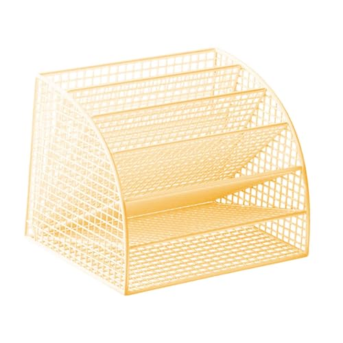 Folpus Fächerförmiger Aktenordner Platzsparendes Regal Desktop Halterung Atmungsaktive Aufbewahrung für Büro Wohnzimmer, Gold and L Folpus Fächerförmiger Aktenordner Platzsparendes Regal Desktop Halterung Atmungsaktive Aufbewahrung für Büro Wohnzimmer, Gold and L von Folpus