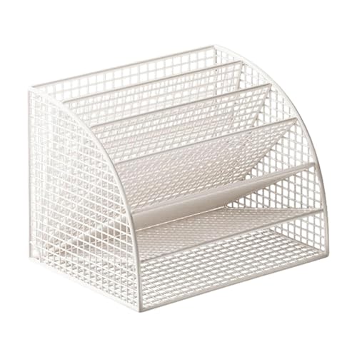 Folpus Fächerförmiger Aktenordner Platzsparendes Regal Desktop Halterung Atmungsaktive Aufbewahrung für Büro Wohnzimmer, White and S Folpus Fächerförmiger Aktenordner Platzsparendes Regal Desktop Halterung Atmungsaktive Aufbewahrung für Büro Wohnzimmer, White and S von Folpus