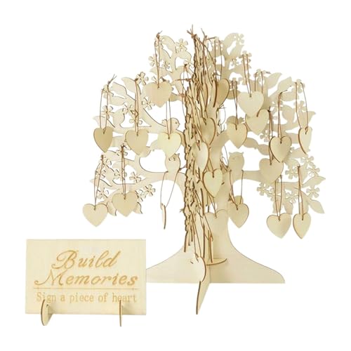 Folpus Gästebuch zur Hochzeit, Schilderbuch mit Holzscheiben, Baumrahmen aus Holz, Gästebaum zur Hochzeit für Jubiläumsempfang, Geburtstagsparty Folpus Gästebuch zur Hochzeit, Schilderbuch mit Holzscheiben, Baumrahmen aus Holz, Gästebaum zur Hochzeit für Jubiläumsempfang, Geburtstagsparty von Folpus