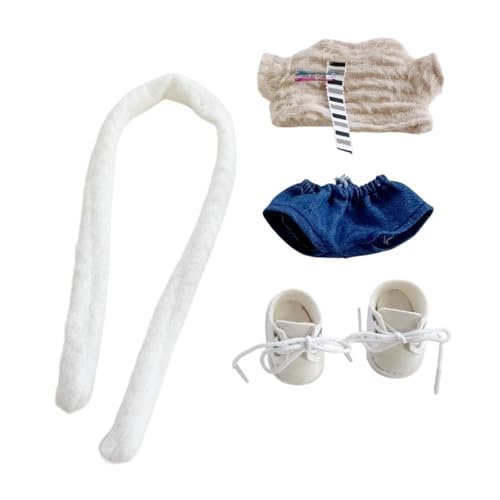 Folpus Kleidung für Plüschfiguren, Rollenspiel-Mode, weiche Rollenspiel-Kostüme, Puppenzubehör, Kostüm zum Anziehen für 6,69-Zoll-Puppen Folpus Kleidung für Plüschfiguren, Rollenspiel-Mode, weiche Rollenspiel-Kostüme, Puppenzubehör, Kostüm zum Anziehen für 6,69-Zoll-Puppen von Folpus