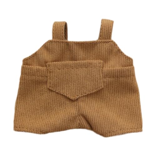 Folpus Mode Puppen Hosenträger Hose Miniatur Kleidung Handgemachte Kleidung Kostüm für 17cm Puppen, Braun Folpus Mode Puppen Hosenträger Hose Miniatur Kleidung Handgemachte Kleidung Kostüm für 17cm Puppen, Braun von Folpus