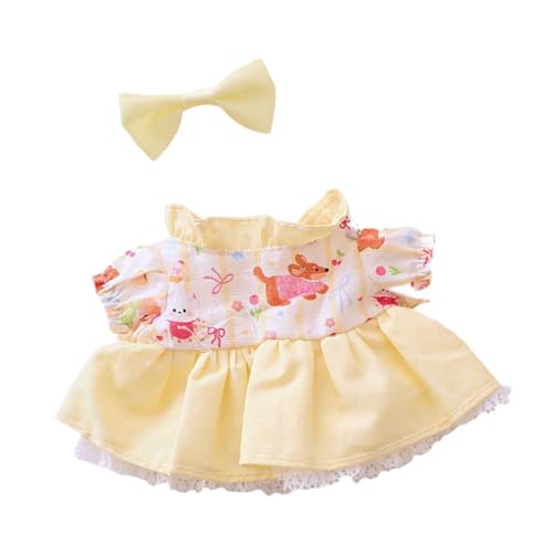 Folpus Plüsch-Puppenkleidung für 15–17 cm große Puppen, Foto-Requisiten, Mode, Basteln, Kostüme, weiches Anzieh-Cartoon-Plüsch-Puppenzubehör, Kleid Haar-Accessoire Folpus Plüsch-Puppenkleidung für 15–17 cm große Puppen, Foto-Requisiten, Mode, Basteln, Kostüme, weiches Anzieh-Cartoon-Plüsch-Puppenzubehör, Kleid Haar-Accessoire von Folpus