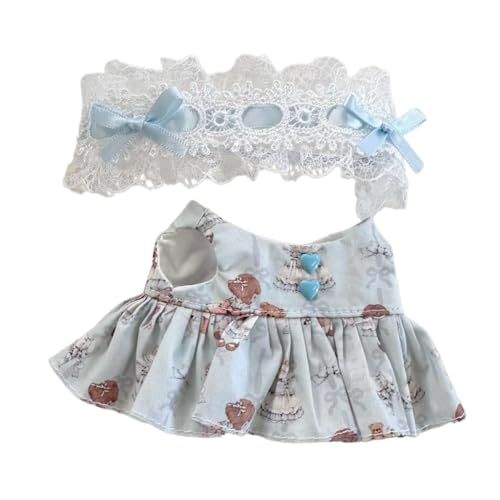 Folpus Plüschfigur Kleidung Puppenkleidung Puppenzubehör Kostüm Rollenspiel für 17cm Puppe, Blau Folpus Plüschfigur Kleidung Puppenkleidung Puppenzubehör Kostüm Rollenspiel für 17cm Puppe, Blau von Folpus