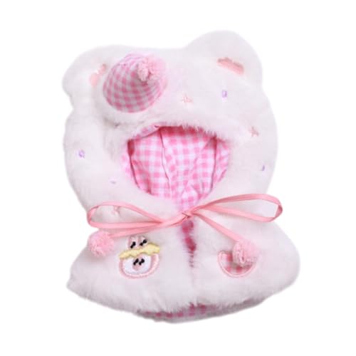 Folpus Puppenkleidung Puppen Umhang DIY entzückende Kostüm ACCS Boy Dolls Dress Up Accessoires für 15-17 cm Puppen Keine Puppenpuppe Kleidung, Rosa von Folpus