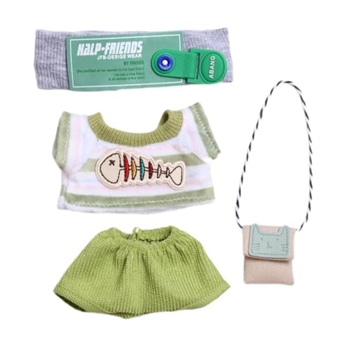Folpus Puppenpullover mit Hose mit Tasche, Miniatur-Kleidung, lässige Outfits für 6,69 Zoll große Puppen Folpus Puppenpullover mit Hose mit Tasche, Miniatur-Kleidung, lässige Outfits für 6,69 Zoll große Puppen von Folpus