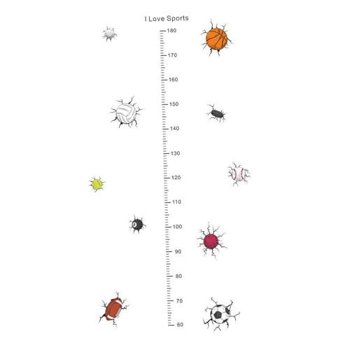 Folpus Wandtattoo mit Messlatte, kreatives DIY-Dekor, Wandkunst, Wandaufkleber für Tür, Schlafzimmer, Kinderzimmer, Spielzimmer, Klassenzimmer, D Folpus Wandtattoo mit Messlatte, kreatives DIY-Dekor, Wandkunst, Wandaufkleber für Tür, Schlafzimmer, Kinderzimmer, Spielzimmer, Klassenzimmer, D von Folpus