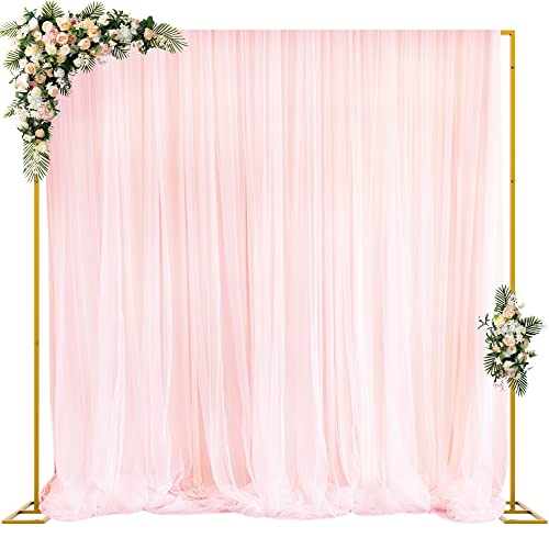 Fomcet 3,0 x 3,0 m Hochzeitsbogen Eckig, Einstellbar Hintergrundständer Gold Metall Traubogen Hochzeit mit Basis, Tragbar Rohr und Drapier für Geburtstags, Partys, Bankett Dekorationen Fomcet 3,0 x 3,0 m Hochzeitsbogen Eckig, Einstellbar Hintergrundständer Gold Metall Traubogen Hochzeit mit Basis, Tragbar Rohr und Drapier für Geburtstags, Partys, Bankett Dekorationen von Fomcet