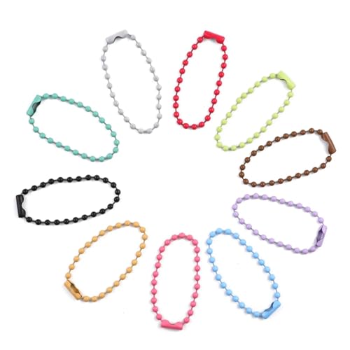 20/40 Stück Perlenketten passend for Schlüsselanhänger/Puppen/Label-Handanhänger-Anschluss, Backfarbe for Schmuckherstellung, Zubehör, DIY-Armbänder für Halsketten, Armbänder(Mix Color,40pcs lot) 20/40 Stück Perlenketten passend for Schlüsselanhänger/Puppen/Label-Handanhänger-Anschluss, Backfarbe for Schmuckherstellung, Zubehör, DIY-Armbänder für Halsketten, Armbänder(Mix Color,40pcs lot) von FonHNDG