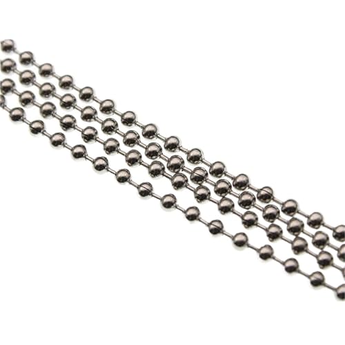 FonHNDG 1,5/2,0/2,4/3,2–10 mm Perlenkugel-Edelstahl-Kugelperlenketten und Verbindungsverschluss for DIY-Halsketten-Schmuckherstellung für Halsketten, Armbänder(8mm 5Meters) von FonHNDG