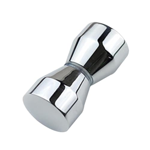 FonHNDG 1 Stück Knopf Türgriff Rücken an Rücken Glasabzieher Push Tür Duschgriff Edelstahl Möbelgriffe Badezimmerzubehör für Badezimmer, Toilette(Color 1) von FonHNDG