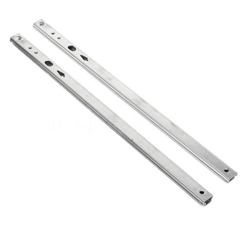 FonHNDG 182 mm bis 406 mm schwere Schienen, kugelgelagerte Schubladenführungen, Teleskop-Stahlschienenführung, Möbelbeschläge für Schränke, Garderobenschränke(10inches (246mm)) von FonHNDG